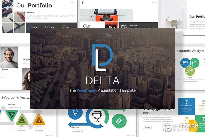 32页商务风格企业项目洽谈合作Google slides模板 5种主题配色 - 顶尖PPT