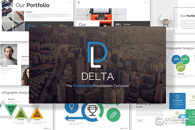 32页商务风格企业项目洽谈合作Google slides模板 5种主题配色 - 顶尖PPT