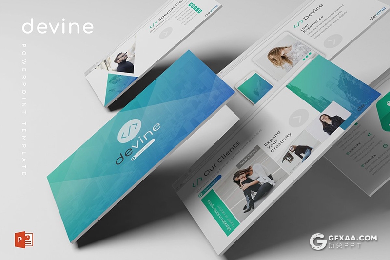 30页创意浏览器风格商务通用PPT模板 5种主题配色 - 顶尖PPT