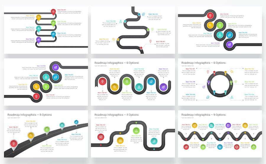 项目路线图规划进度展示PPT模板 - 顶尖PPT