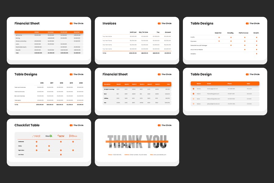 圆形创意商业投资PPT模板 - 顶尖PPT
