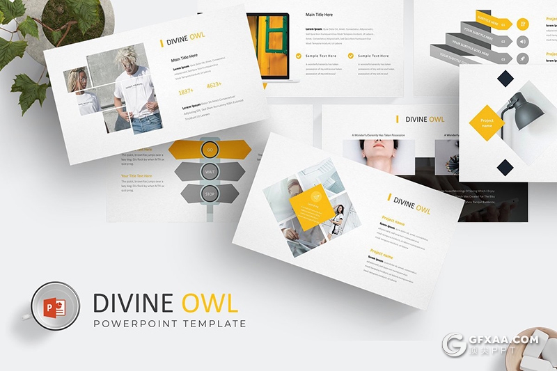 30页5种配色欧美商务图形设计工作汇报ppt模板 - 顶尖PPT