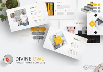 30页5种配色欧美商务图形设计工作汇报ppt模板 - 顶尖PPT