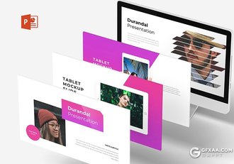 30页扁平化商务图形工作汇报ppt模板 5种主题配色 - 顶尖PPT