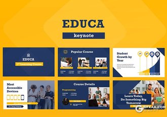 50页大学介绍展示keynote大学生活展示key模板 - 顶尖PPT