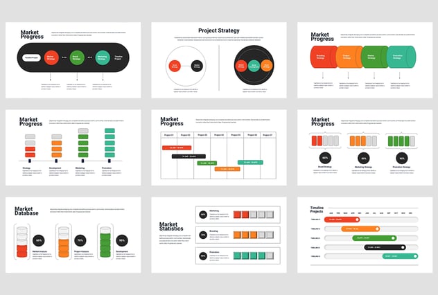 商业概念流程信息图形PPT模板 - 顶尖PPT