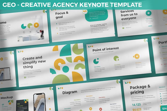 创意机构市场分析keynote模板 - 顶尖PPT