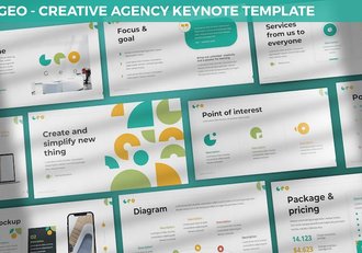 创意机构市场分析keynote模板 - 顶尖PPT