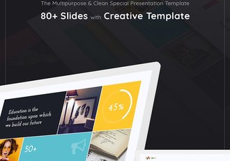 80页教育培训行业工作汇报数据分析keynote模板 4种主题配色 - 顶尖PPT