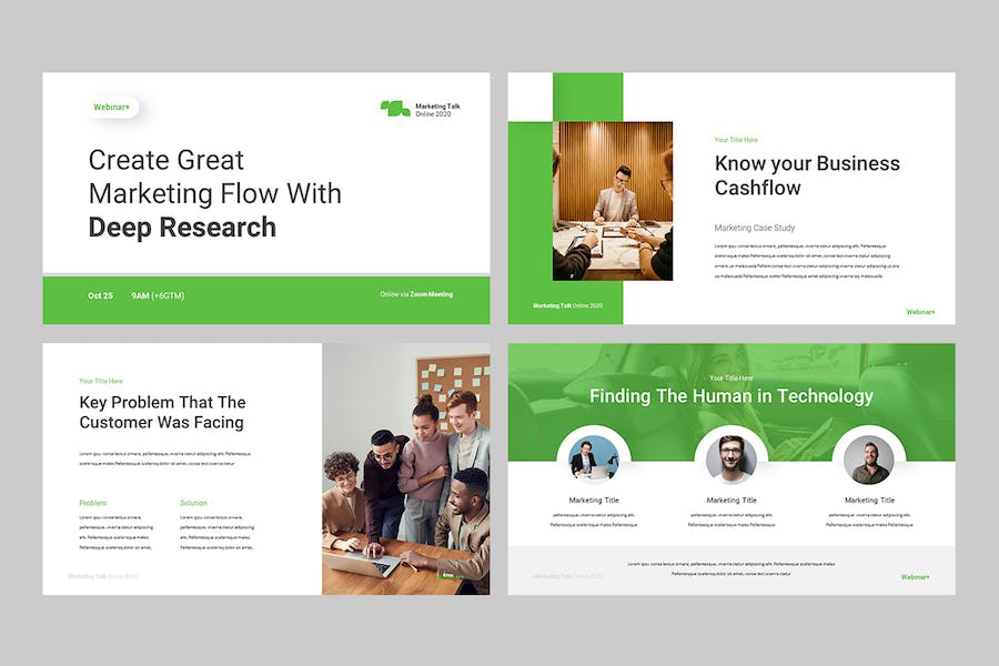 专业在线网络研讨会Keynote演示模板 - 顶尖PPT