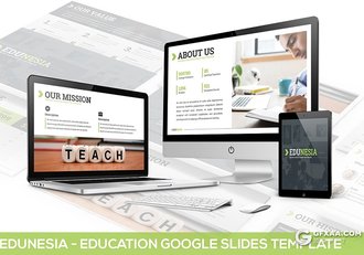 30页教育培训行业介绍展示Google slides模板 3种配色2种尺寸 - 顶尖PPT