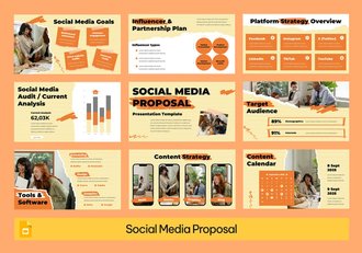 社交媒体提案PPT模板 - 顶尖PPT