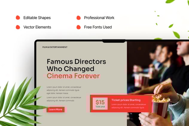 电影与娱乐项目市场调研分析PPT模板 - 顶尖PPT