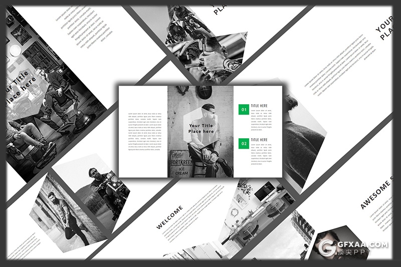 48页极简商务范工作总结PPT模板 - 顶尖PPT