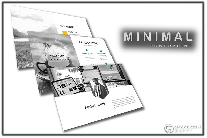 48页极简商务范工作总结PPT模板 - 顶尖PPT