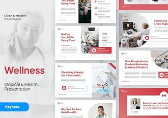 健康医疗保健养生服务介绍Keynote模板 - 顶尖PPT