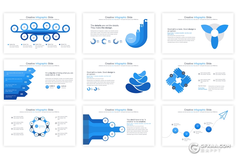 35页创意商务逻辑图形keynote模板 12种主题配色 - 顶尖PPT