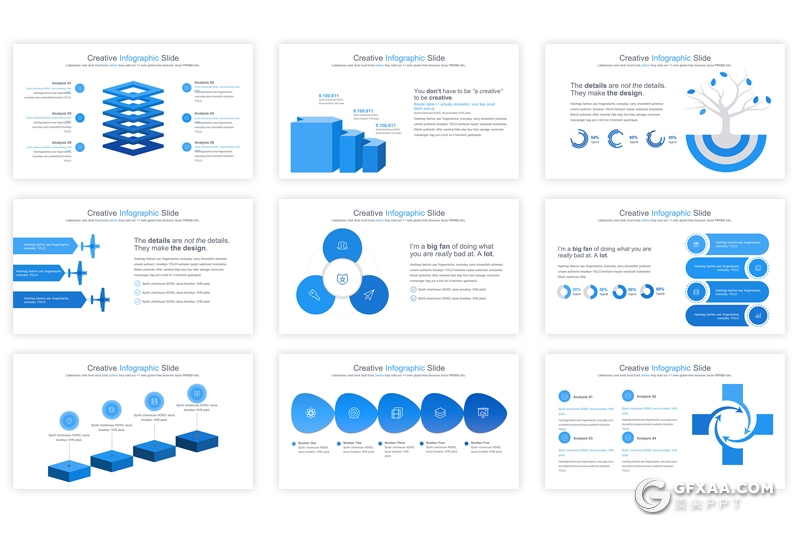 35页创意商务逻辑图形keynote模板 12种主题配色 - 顶尖PPT
