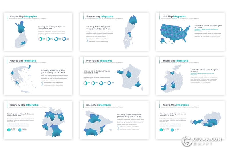 35页keynote世界地图国家地图图形模板 - 顶尖PPT