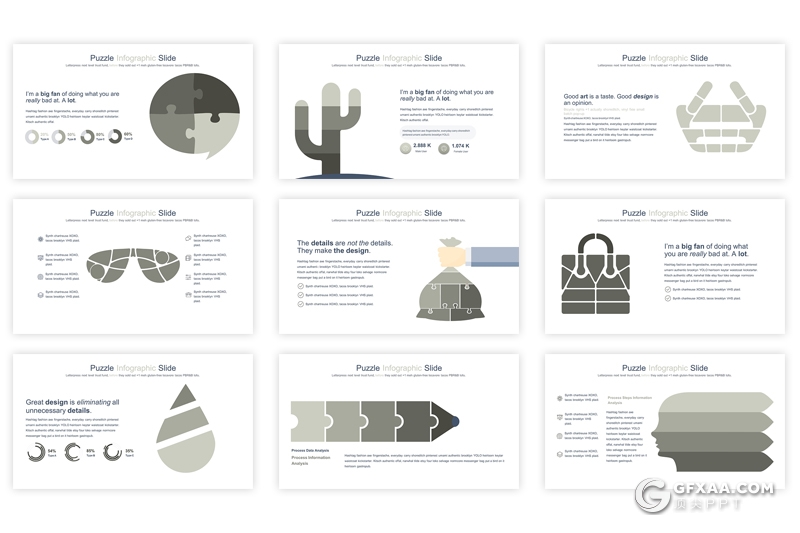 35页创意商务逻辑图形keynote模板 12种主题配色 - 顶尖PPT