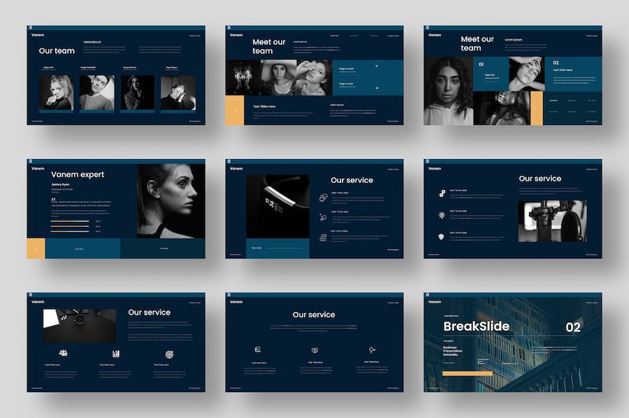 欧美商务年终工作汇报项目报告通用PPT模板 - 顶尖PPT