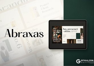 30页简约文艺范时尚服装展Google slides模板 - 顶尖PPT