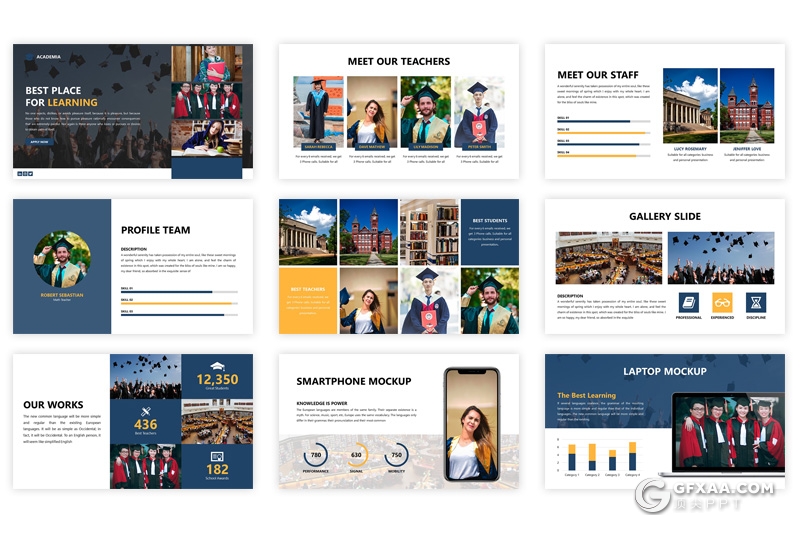 30页3种配色大学环境介绍教育培训行业分析PPT模板 - 顶尖PPT