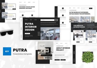 室内设计装修方案展示讲述Keynote模板 - 顶尖PPT