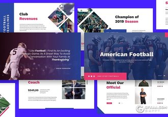 30页体育运动项目介绍展示keynote模板 - 顶尖PPT