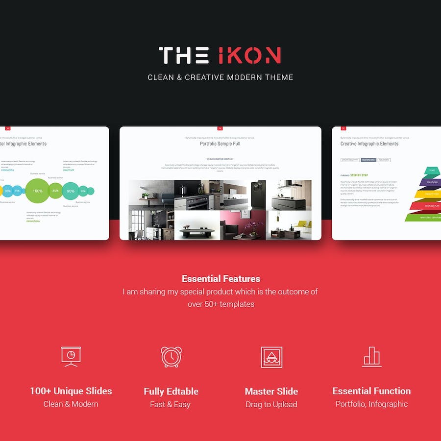 彩色创意图形商务商业keynote模板 - 顶尖PPT