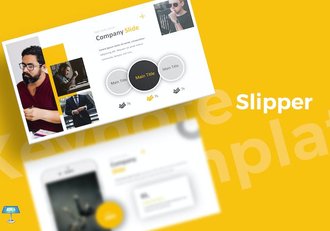 鞋履拖鞋时尚产品品牌宣传Keynote模板 - 顶尖PPT
