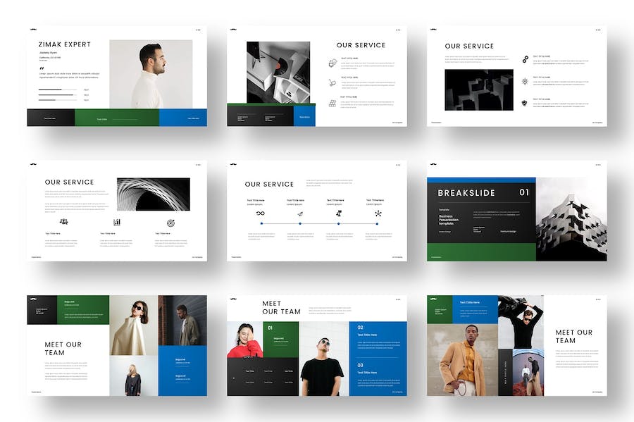 蓝色现代企业商业提案PPT模板 - 顶尖PPT