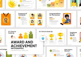 奖项和成就信息图形keynote模板 - 顶尖PPT