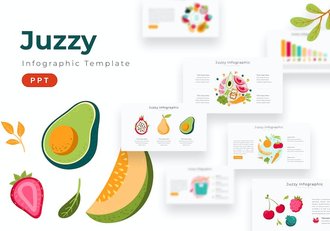 蔬菜水果插画图形PPT模板 - 顶尖PPT