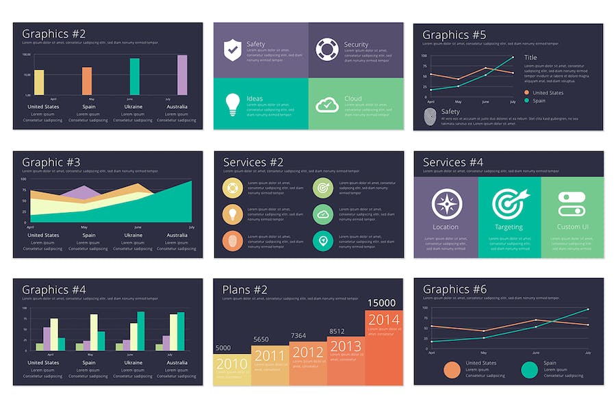 创意彩色多用途keynote模板 - 顶尖PPT