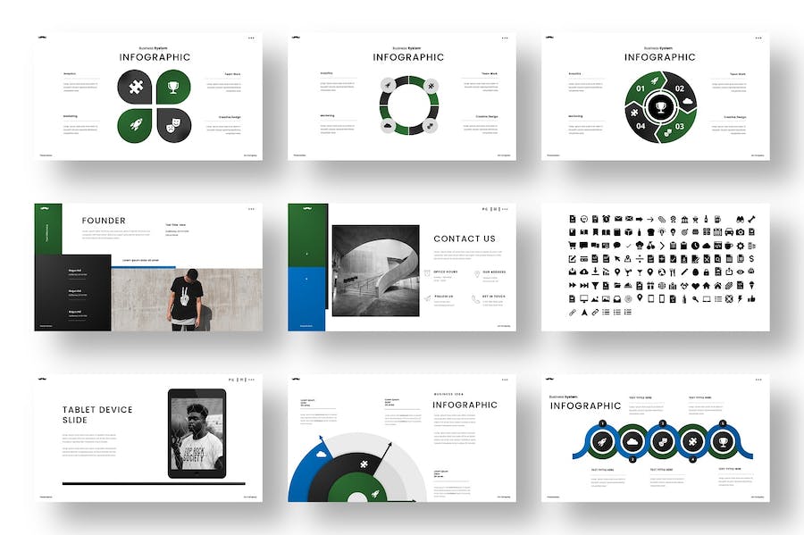 蓝色现代企业商业提案PPT模板 - 顶尖PPT