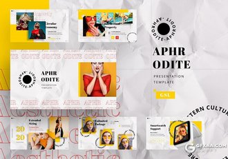 30页时尚街拍人物服饰展示Google slides模板 - 顶尖PPT