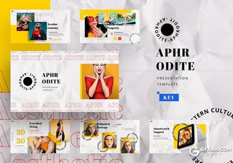 30页时尚街拍人物服饰展示keynote模板 - 顶尖PPT