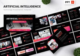 人工智能技术Powerpoint模板 - 顶尖PPT