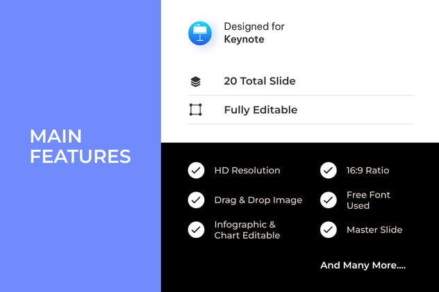 评级信息图表图形keynote模板 - 顶尖PPT