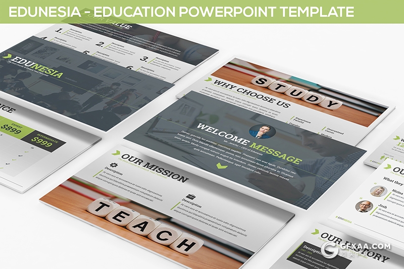 30页教育培训师资力量介绍展示PPT模板 3种主题配色 - 顶尖PPT