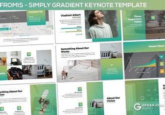 30页渐变色国外商务多用途keynote模板 3种配色2种尺寸规格 - 顶尖PPT
