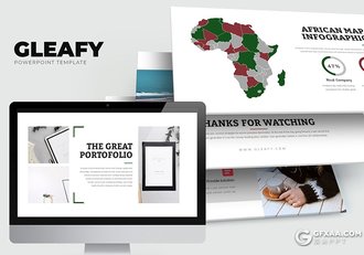 62页居家装饰设计植物摆放PPT模板 黑白2种底色 - 顶尖PPT