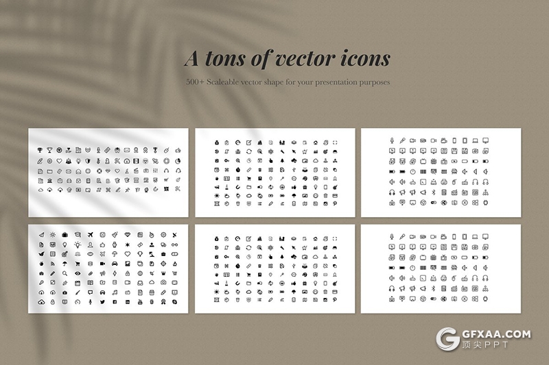 50页简约文艺风格摄影图片展示Google slides模板 - 顶尖PPT