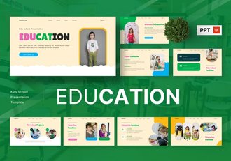 教育儿童学校PPT模板 - 顶尖PPT