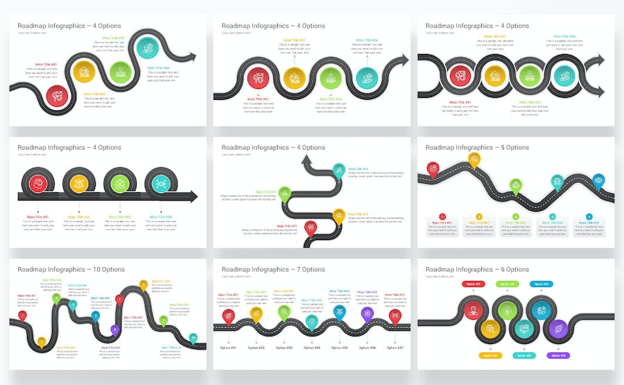 项目路线图规划进度展示PPT模板 - 顶尖PPT