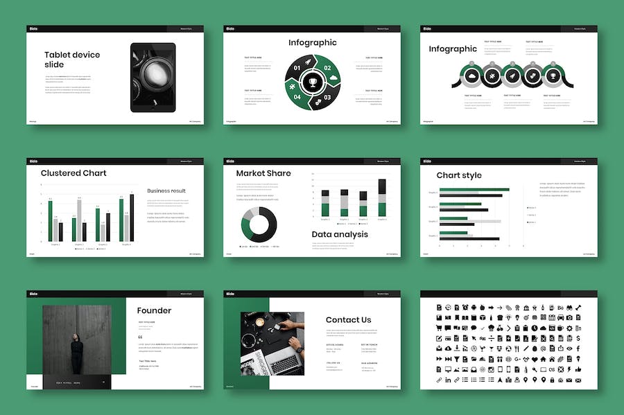 智能产品发布会细节展示国外PPT模板 - 顶尖PPT