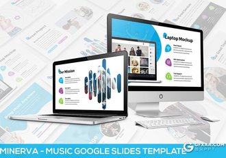 30页创意音乐节演唱会活动策划Google slides模板 3种配色方案 - 顶尖PPT