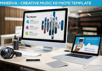 30页创意音乐节演唱会活动策划keynote模板 3种配色方案 - 顶尖PPT