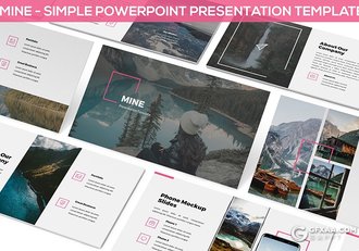 30页3种配色户外旅行风景介绍展示PPT模板 - 顶尖PPT